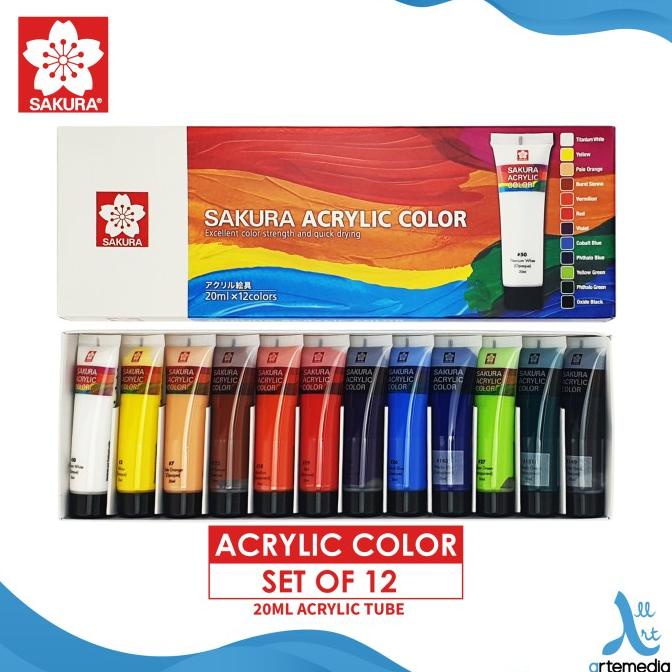 

Cat Akrilik Sakura 12X20Ml Acrylic Color Paint