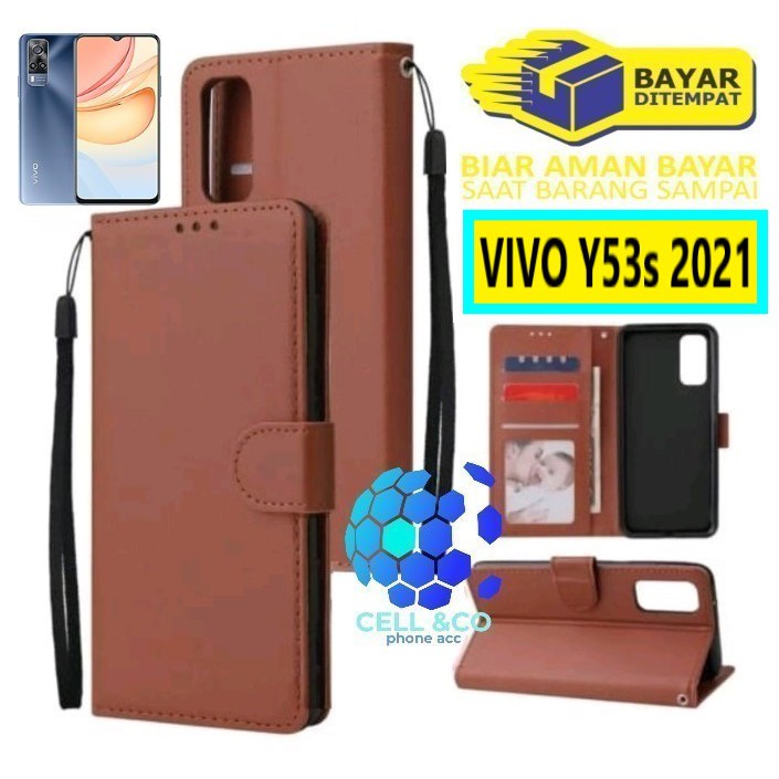 Flip cover VIVO Y53S TERBARU 2021 Flip case buka tutup kesing hp casing flip case leather wallet