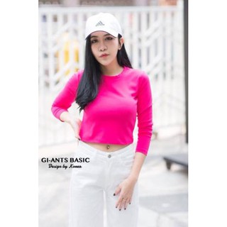 Muraaaahh KAOS  CROP TOP LENGAN PANJANG GI ANTS BASIC 