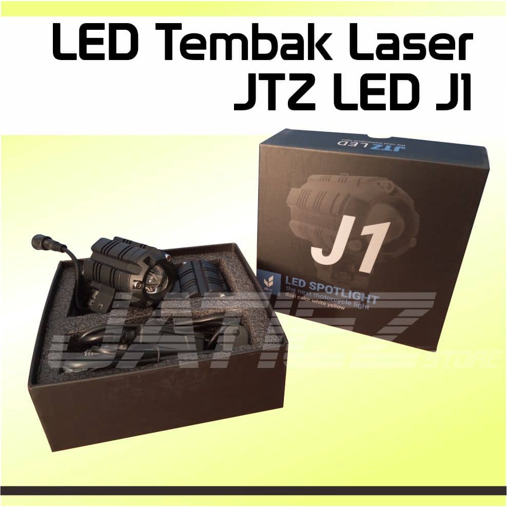 Lampu Tembak JTZ J1 LED 20W - Led Sorot Laser Gun 2 Warna High Low