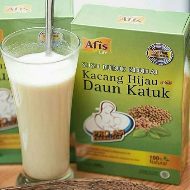 Afis Life Pro Asi Booster Susu Bubuk Kedelai Kacang Hijau Daun Katuk 200gr