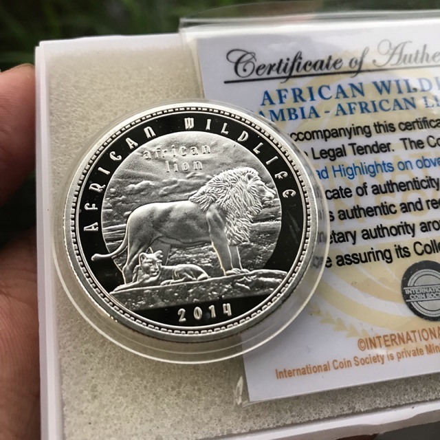 Koin Proof African Lion 2014