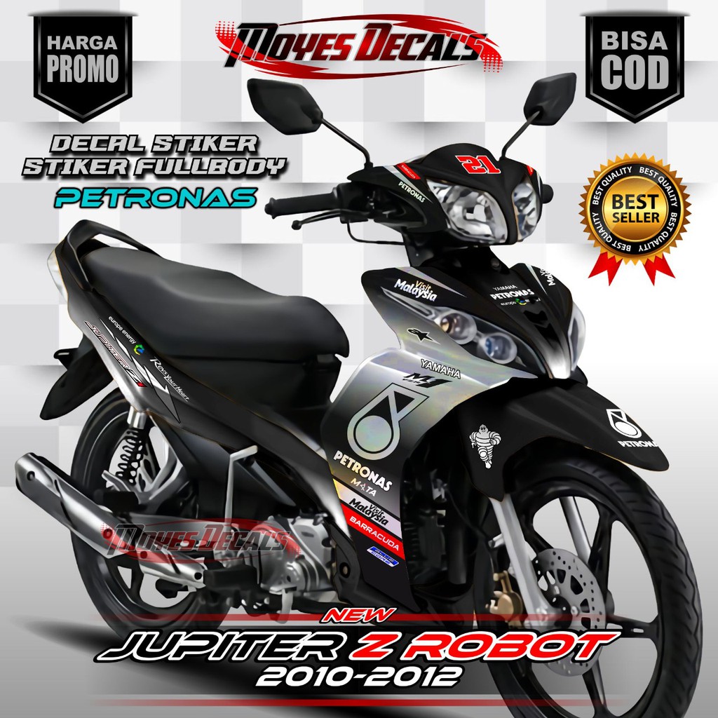 decal jupiter z robot petronas silver stiker decal motor jupiter z robot full body yamaha jupiter z 