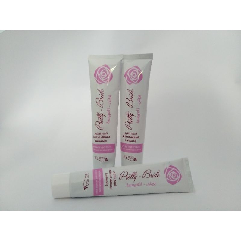 Pretty bride whitening my way