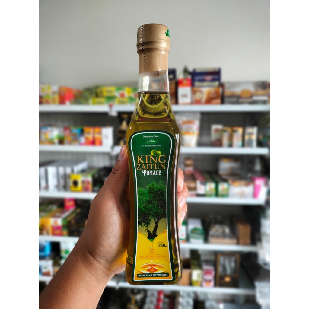 

King zaitun Pomace Olive Oil / Minyak Zeitun Pomace 350ml syifa herbal|Minyak Zaitun King Pomace Syifa 350ml |Minyak Zaitun Untuk Masak Minum