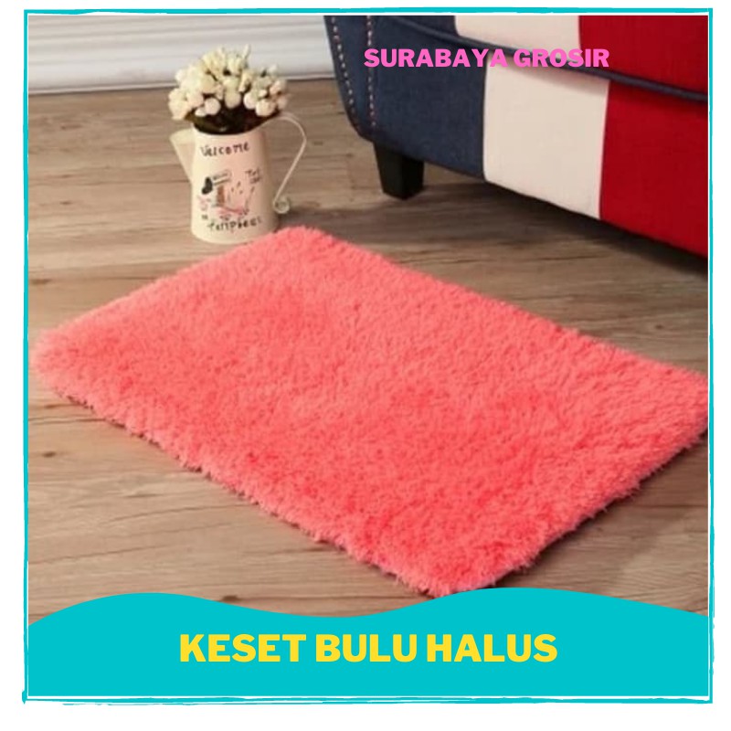TERLARIS Keset Bulu Halus Karpet Mirip Cendol Microfiber Rumah Dapur Kamar Top Surabaya Grosir