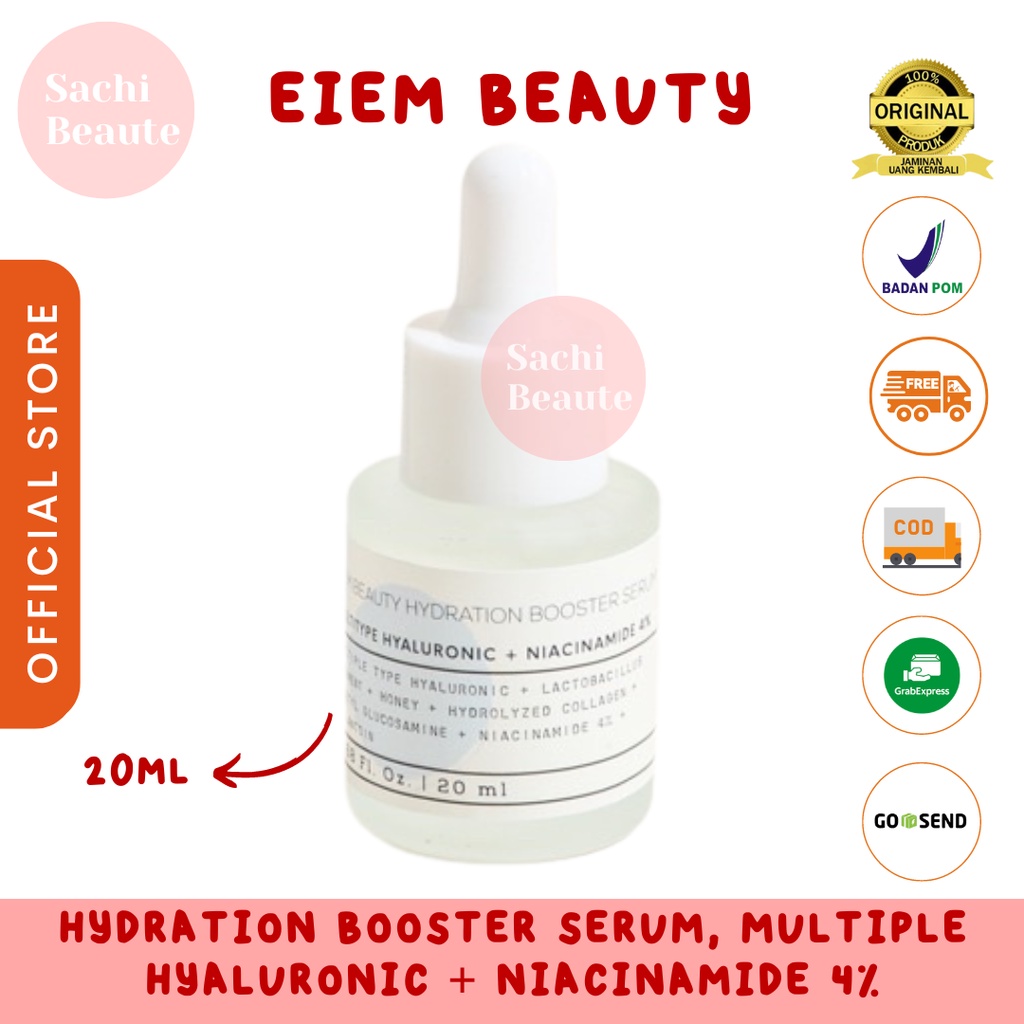 Eiem Beauty Hydration Booster Serum, Multiple Hyaluronic + Niacinamide 4%