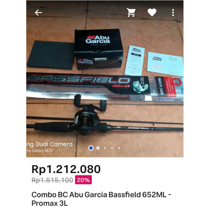 Combo BC set Abu Garcia Promax 3L - Bassfield 652ML