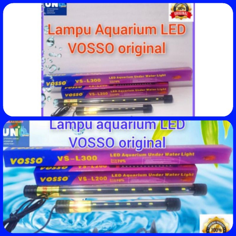 Lampu Aquarium LED VOSSO Original Hemat energi