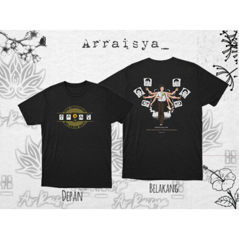 Kaos munir/T-shirt munir/Kaos menolak lupa/T-shirt menolak lupa/Baju menolak lupa/Baju menolak lupa/