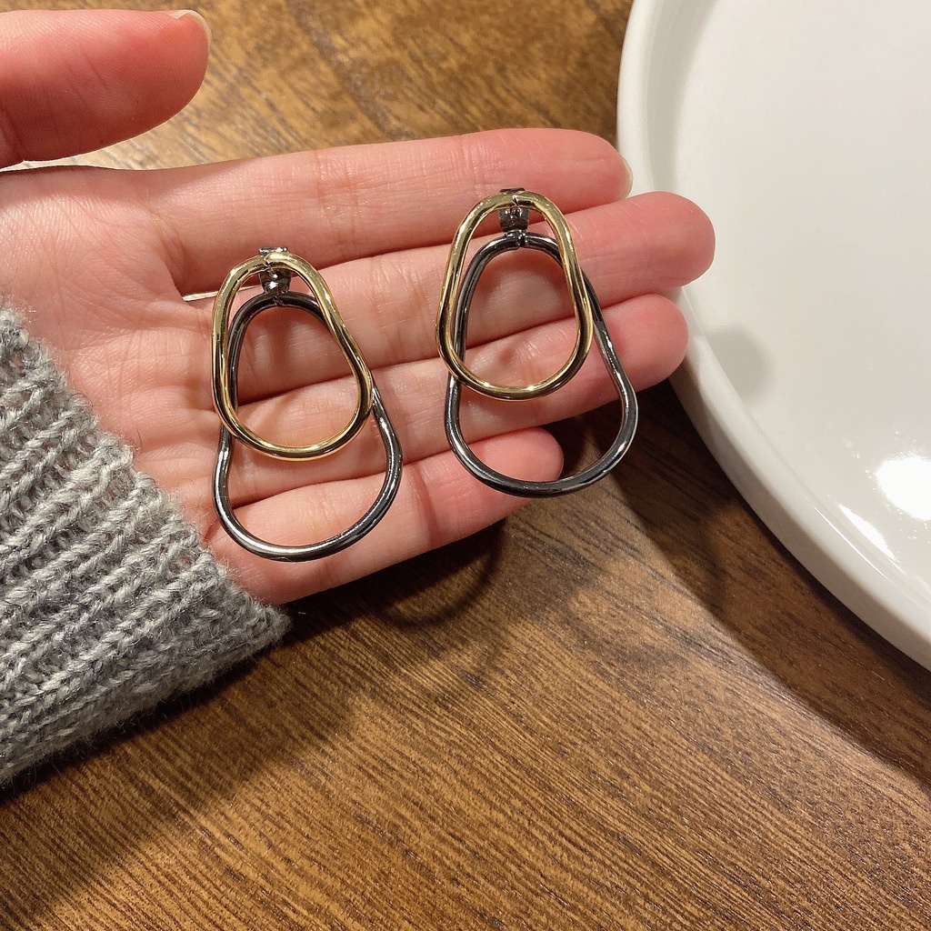 Anting Hoop Geometris Untuk Aksesoris