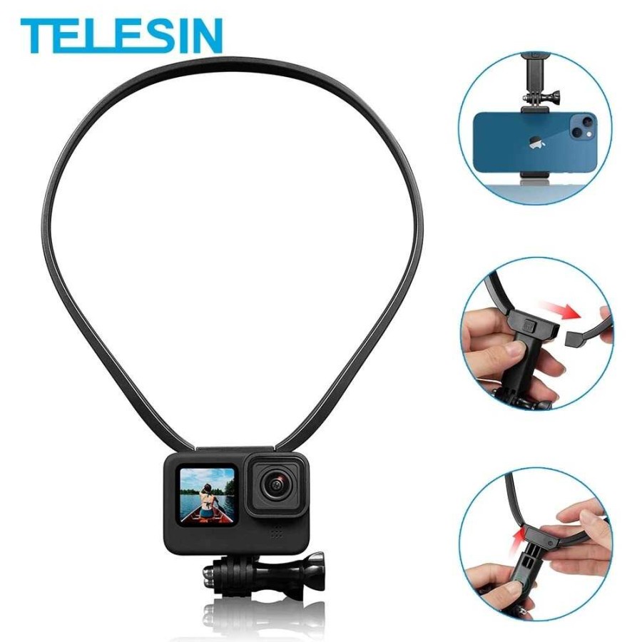 Telesin Neck Strap HNB-U1 for Action Cam Smartphone Gopro OSMO Xiaomi Bekas