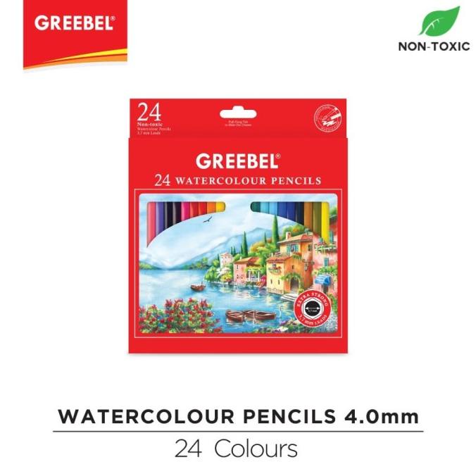 

GREEBEL 6724 3.7 Extra Strong Water Colour Pencil 24 Warna