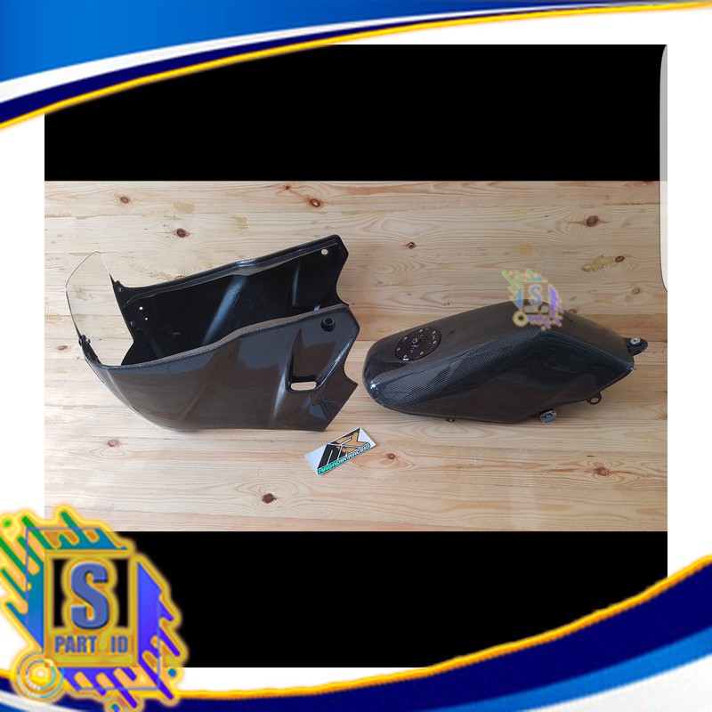 Fairing SSR Second Original Modif + Tangki Ninja R Carbon Kevlar Set Top Produk