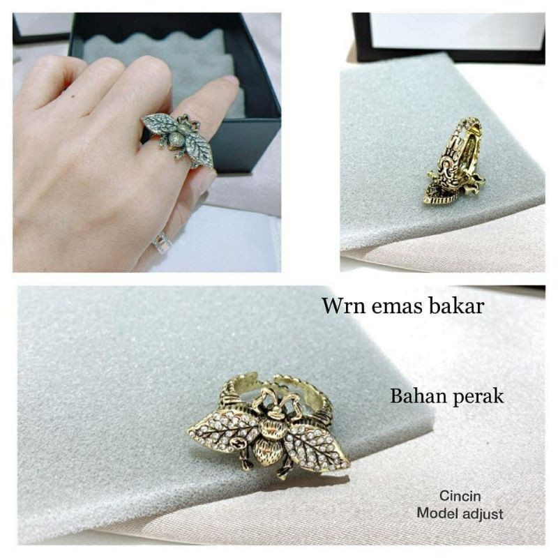 Cincin Premium Quality Cincin bahan perak warna gold 283223