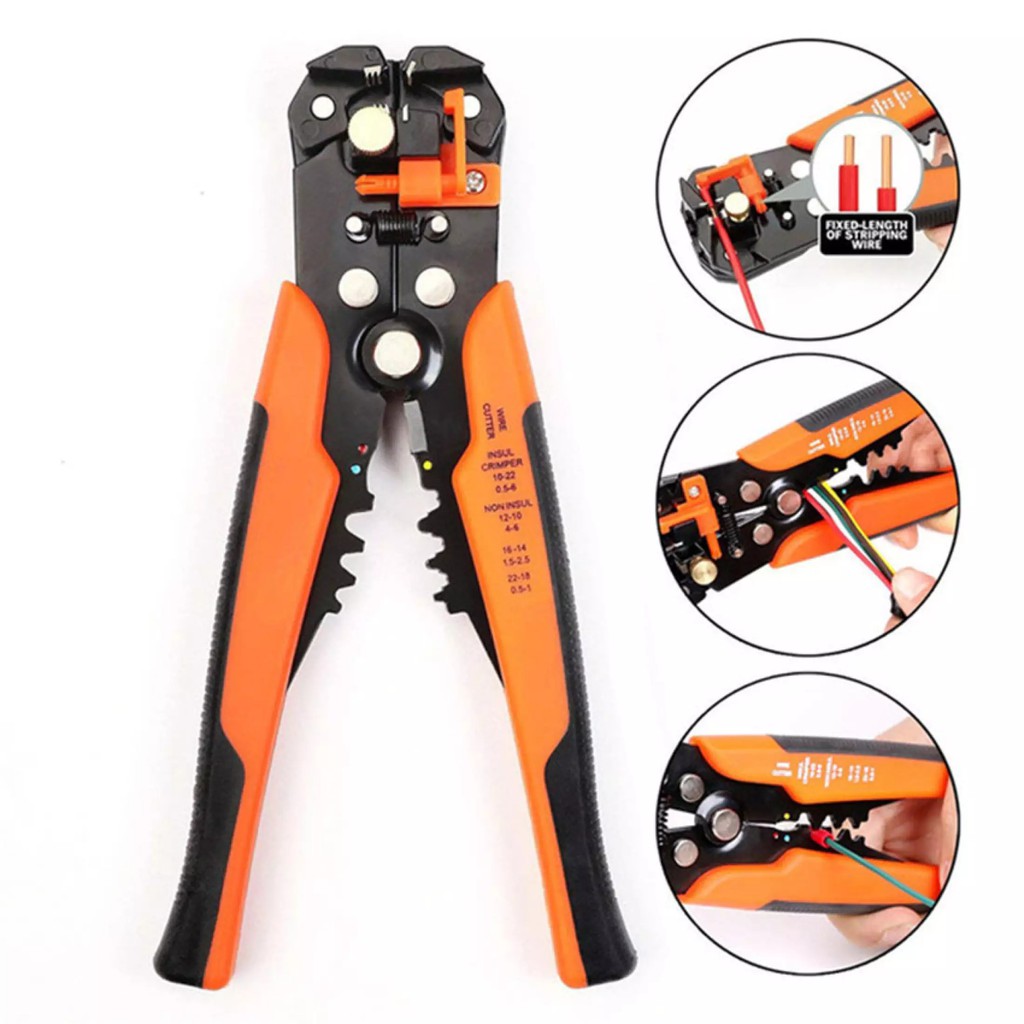 Automatic Wire Stripper Crimper Wire Pengupas Kulit Kabel  Pembuka Pemotong Tang Potong Tang Pengupas dan Pemotong Kabel - Cable Strippers