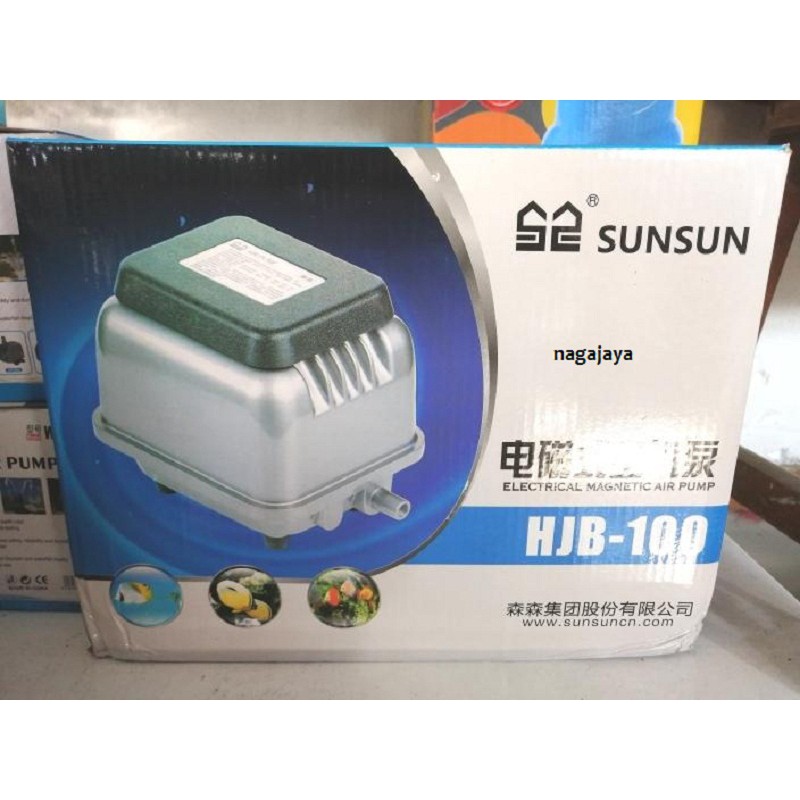aerator SUNSUN HJB 100 air pump pompa oksigen pompa gelembung udara kolam aquarium sunsun hjb 100 or