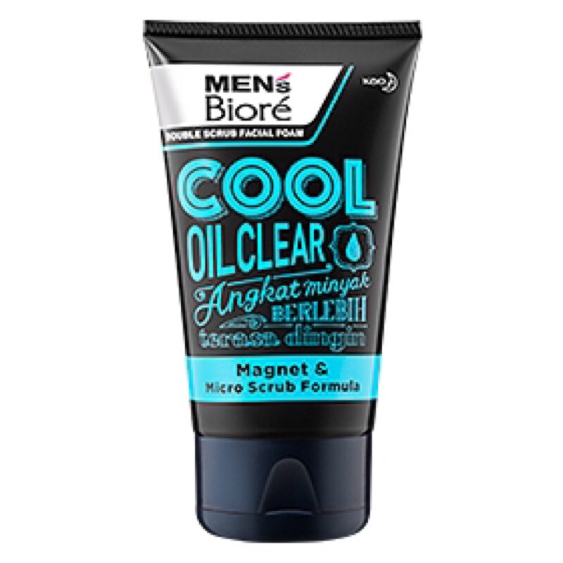 Men's Biore Facial Foam Cool Oil Clear