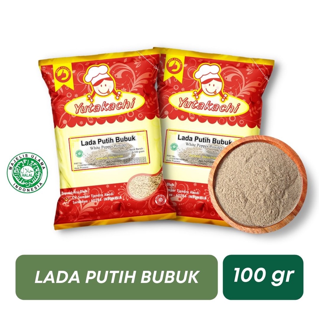 PAKET HEMAT REMPAH 2 / Ketumbar bubuk 2pcs + lada putih bubuk 1pcs 100gr Yutakachi Bumbu dan Rempah Alami