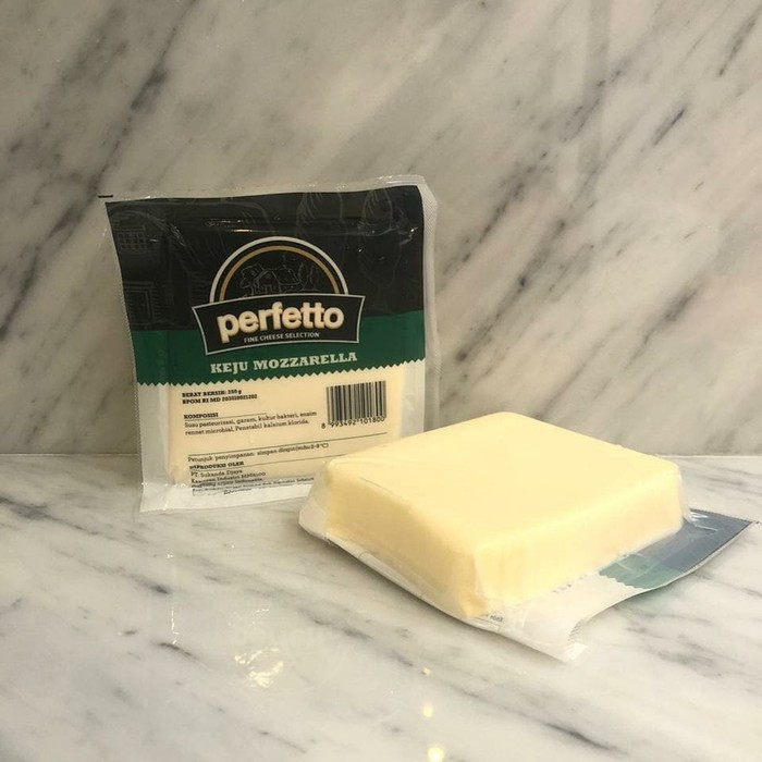 

Keju Mozarella : PERFETTO Mozarella Cheese 250gr (Australia)