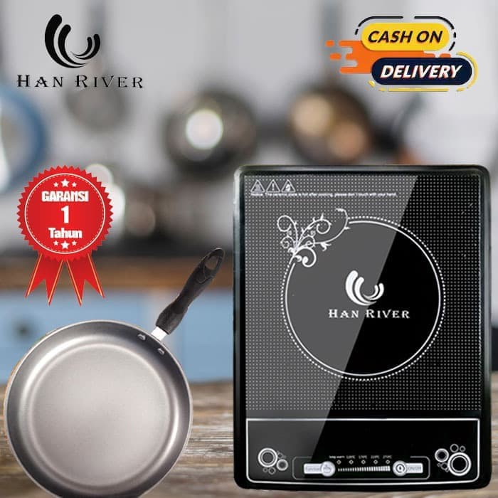 Kompor Listrik Han River Kompor Portable With Teflon Garansi 1 Thn