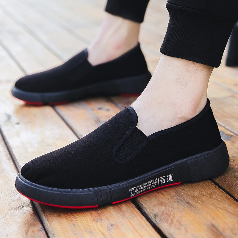 1001 IMPORT SEPATU SLIP ON PRIA SPORT SIMPLE FREE BOX DAN KAOS KAKI !!! - 2 WARNA