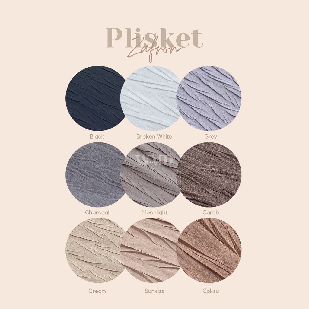 Pashmina Plisket Zafron Padi WMD Fashion-2