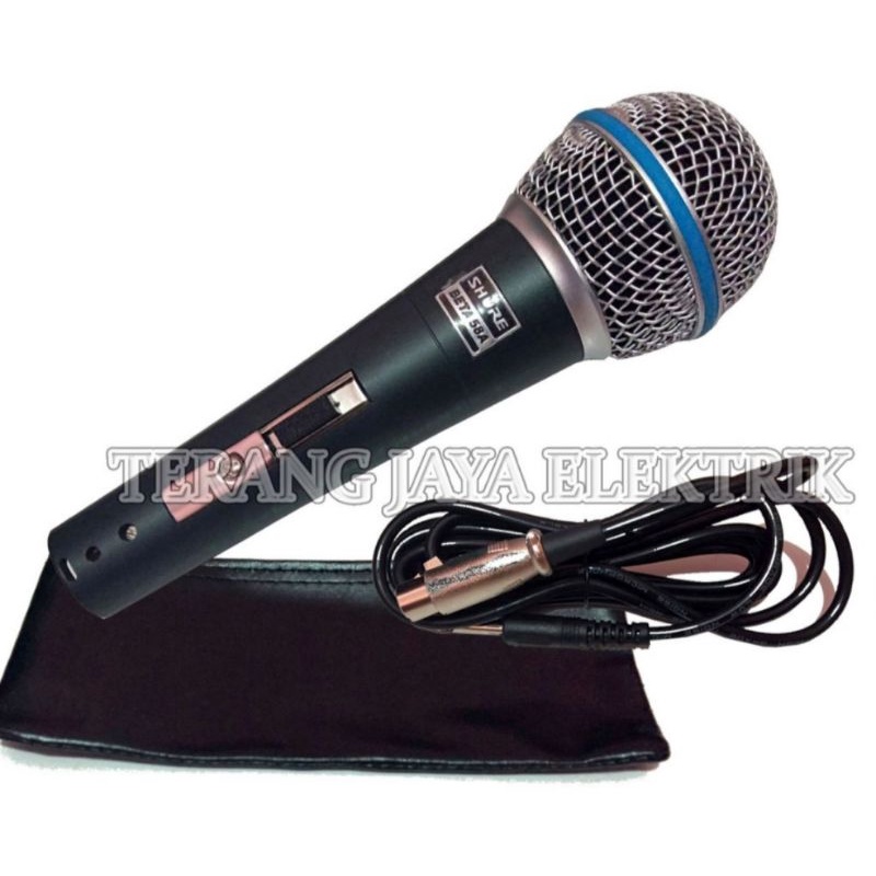Mixropon Shure BETA 58A kabel Mix karaoke Suara Jernih Bersih Lembut BAHAN BESI