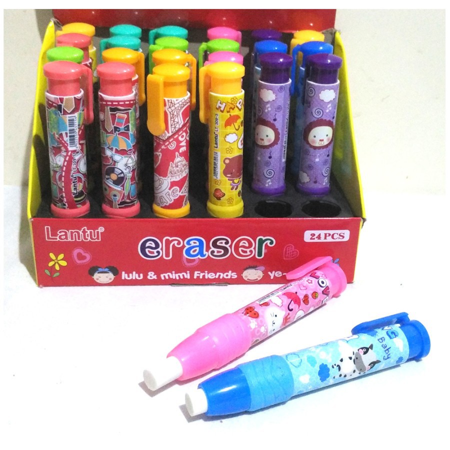 

Penghapus cetek karakter bentuk pulpen
