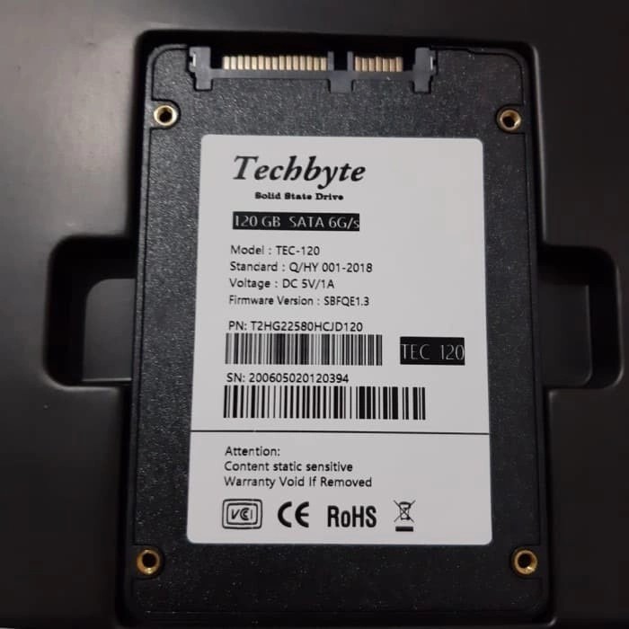 SSD TECHBYTE ORIGINAL SOLID STATE DRIVE NEW SATA 3 GARANSI RESMI