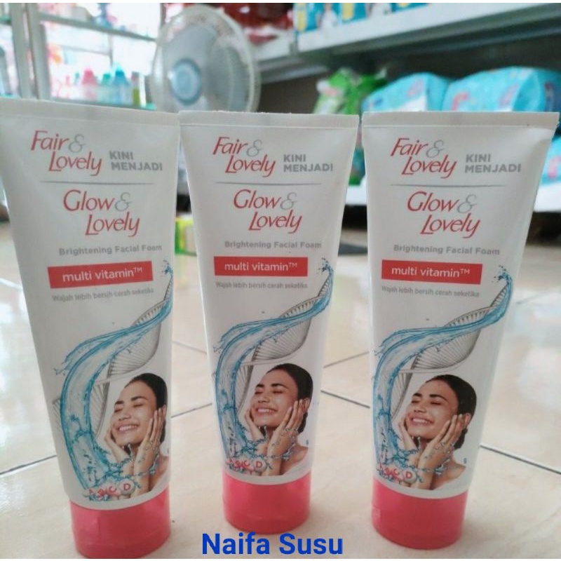 Glow &amp; Lovely - Fair &amp; Lovely Facial Foam Sabun Muka Pembersih Wajah 100G