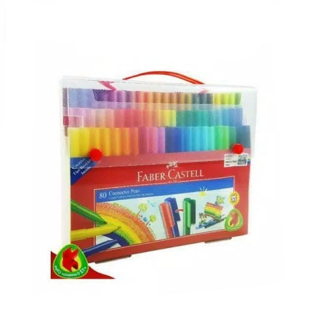 

Mantap Connector Pen 80 Warna Faber Castell Gift Set / Spidol Mewarnai Kreati Bagus