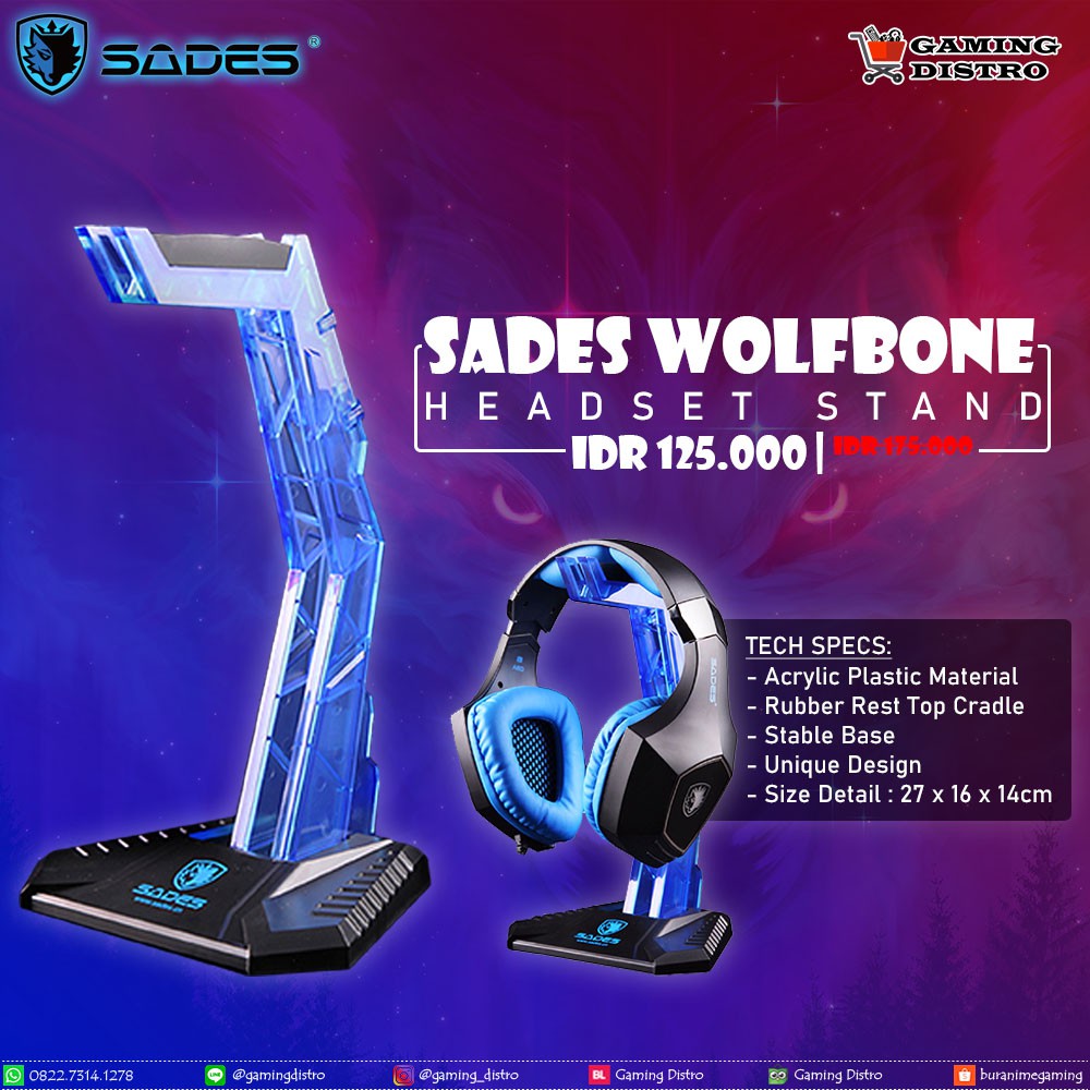 Headstand (Gantungan Headset) Sades - Headset Stand Sades