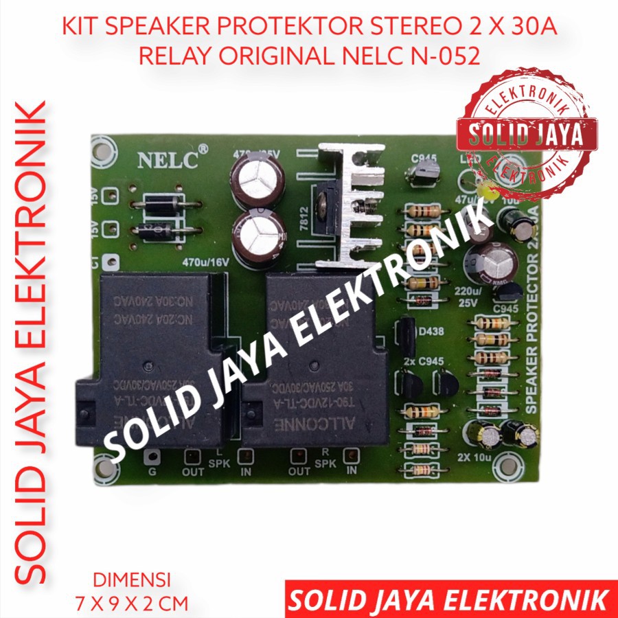 KIT PROTEKTOR SPEAKER 30A SPEAKER PROTECTOR POWER AUDIO AMPLIFIER 30 A RELAY AUDIO ASLI NELC N-052