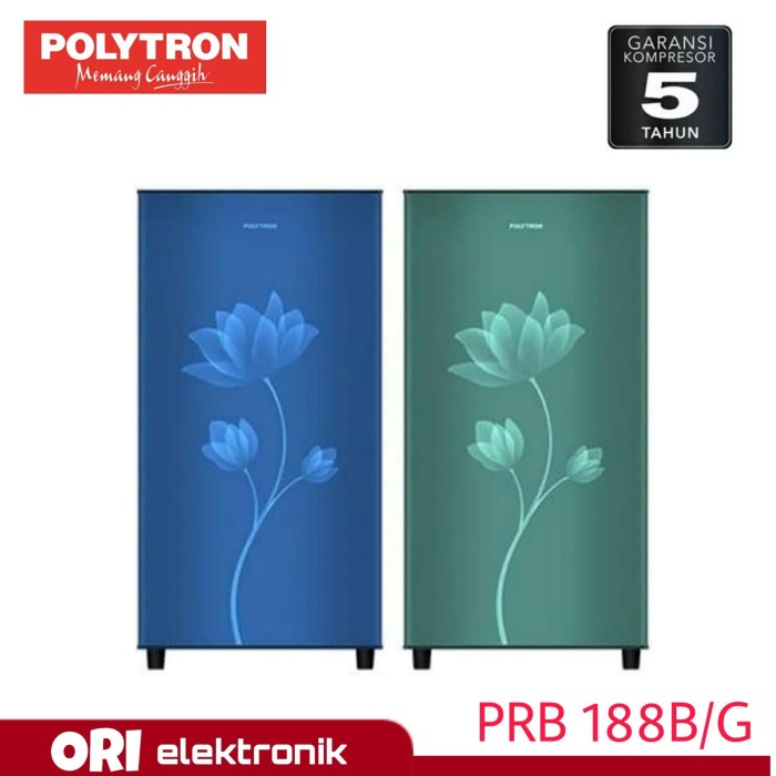 (SUSE) POLYTRON Kulkas 1 Pintu PRB 188B/G SURABAYA-SIDOARJO-GRESIK ONLY)