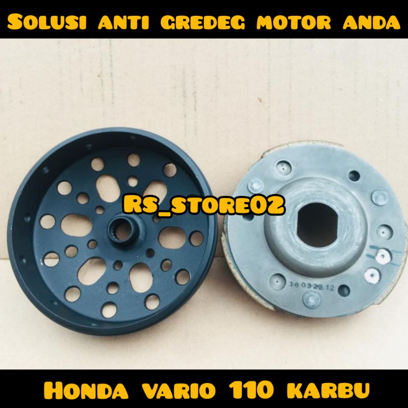 MANGKOK KAMPAS GANDA ORIGINAL HONDA VARIO 110 KARBU LAMA ANTI GREDEG