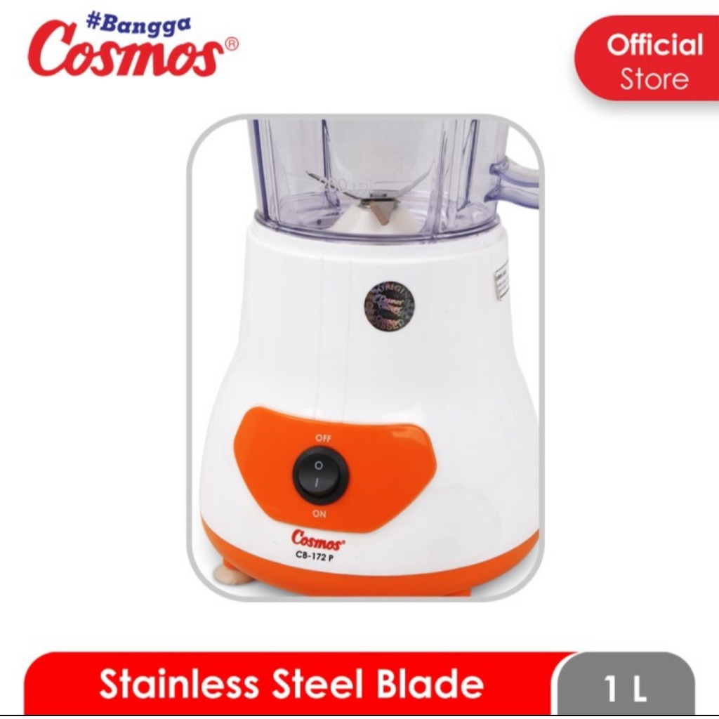 Blender Plastik Cosmos CB 172 P 3 in 1 Blender Cosmos CB 172 P 1 Liter Blender Murah Cosmos CB 172P