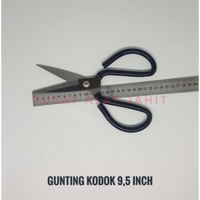 

GUNTING KODOK BESAR BULAT SERBAGUNA KAIN SENG KULIT KARET KERTAS TAJAM TAILOR SCISSORS 9,5 INCH 23CM