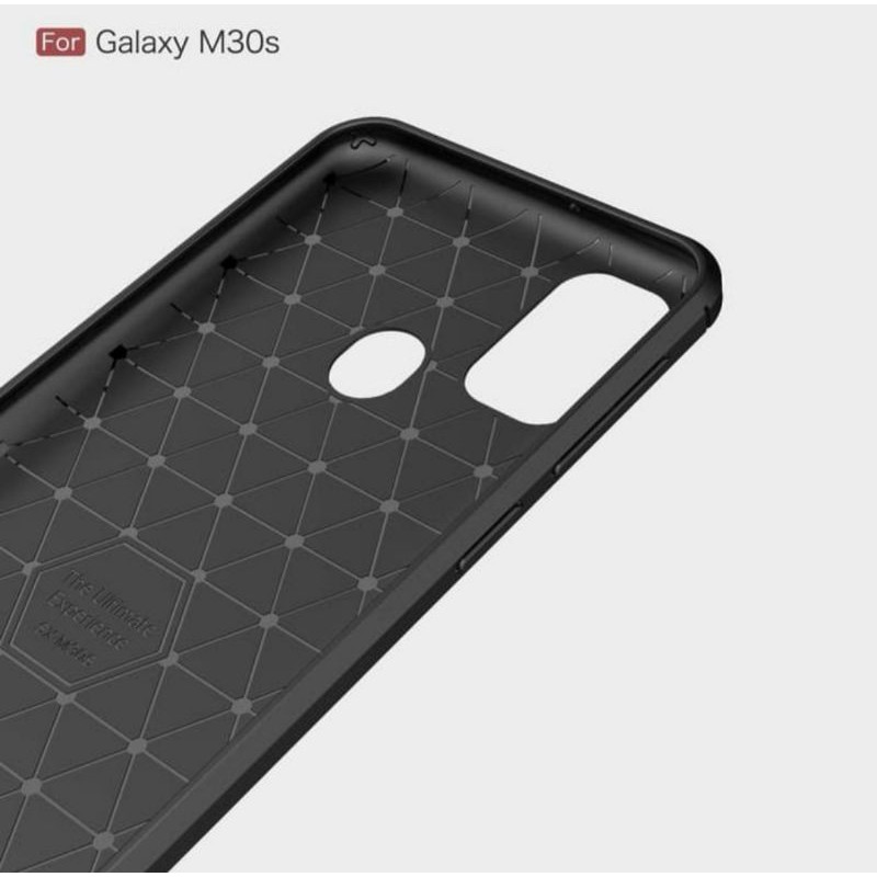 SAMSUNG M30S SAMSUNG M21 Silicon Case Softcase iPAKY Carbon Casing Cover TPU