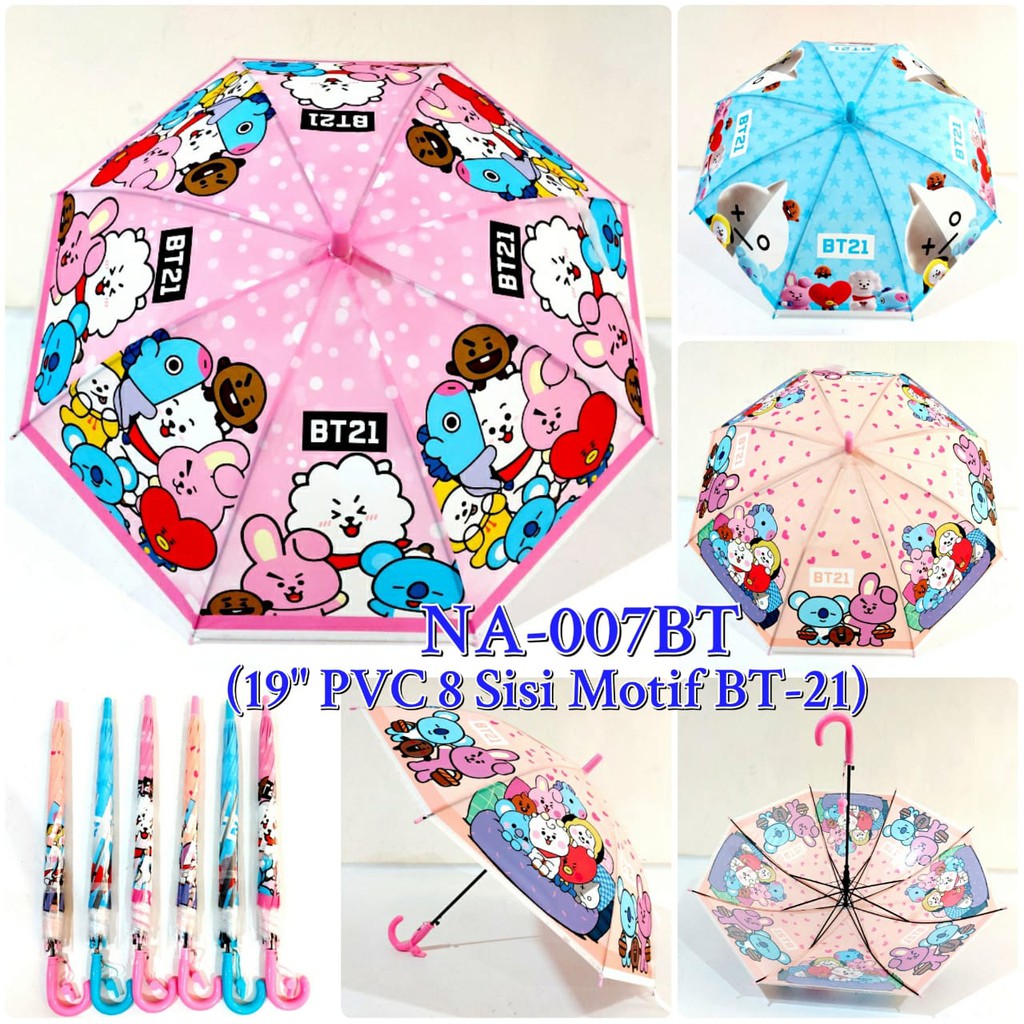 JOPE UMBRELLA - Payung Anak BTS Karakter Lucu Terbaru By Nagoya 007BT