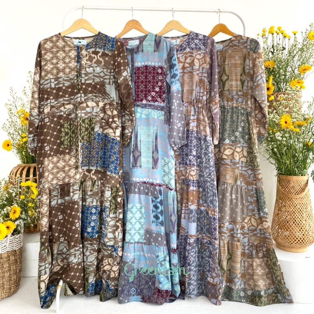 Azqila Dress by GREENISM / Gamis Only
