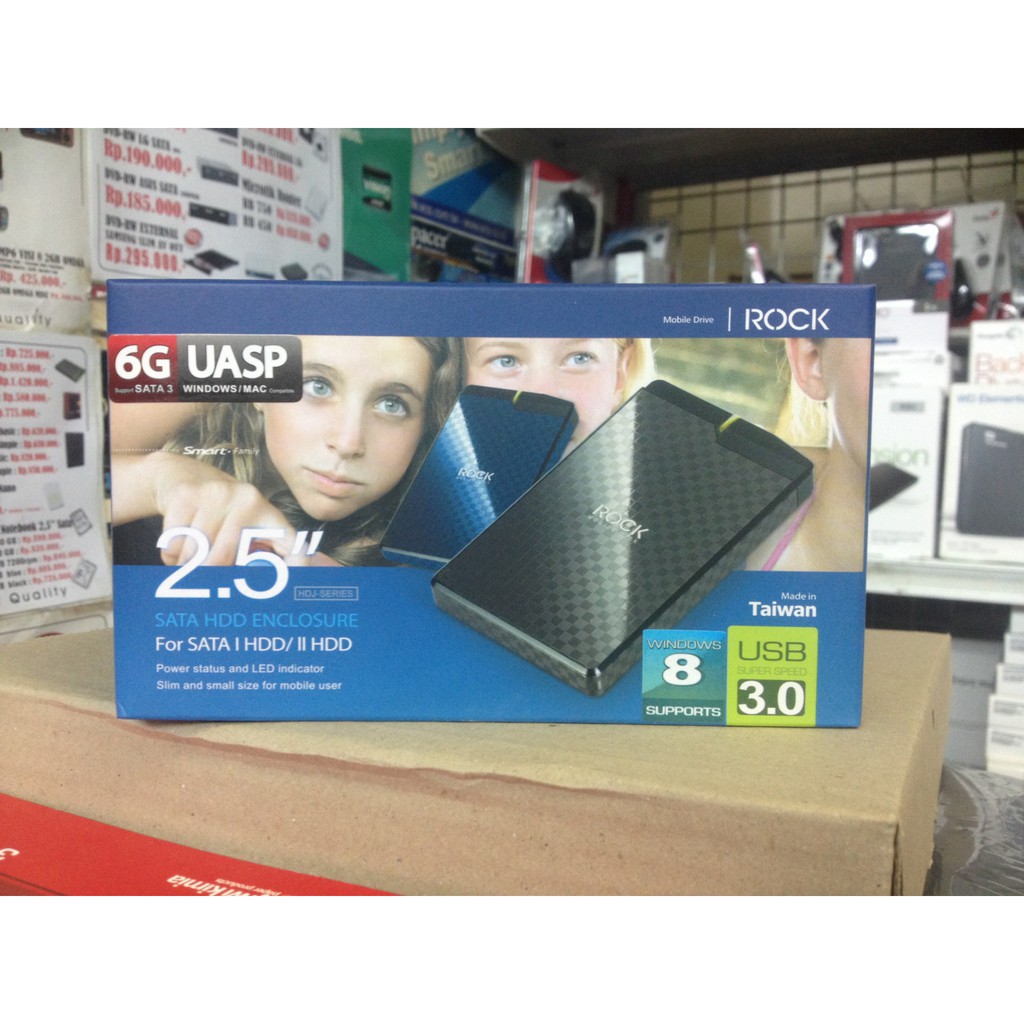 Hard Disk HDD External Casing ROCK 2,5&quot; Hardisk Notebook / Hard disk Laptop Sata USB 3.0 ( SALE )