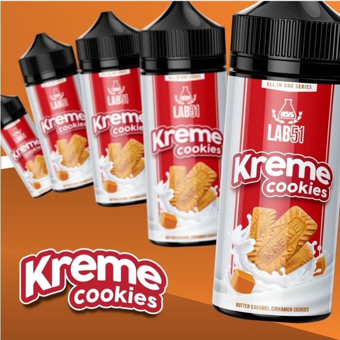 LAB51 Kreme Cookies Butter Caramel Cinnamon Cookies 100ML