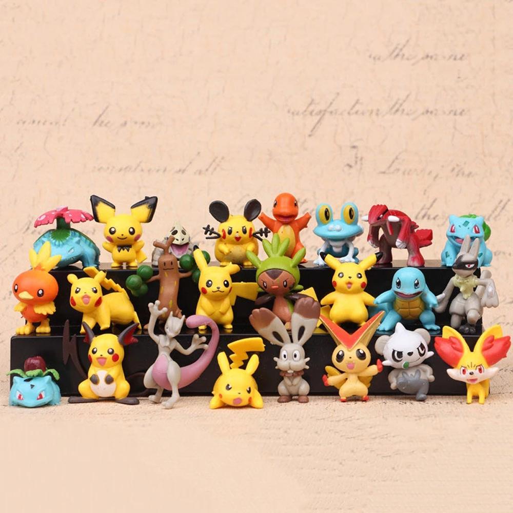 Figure Pokemon Agustina Model Koleksi Mainan Anak Boneka Gaya Berbeda Pvc Toy Mini Figure