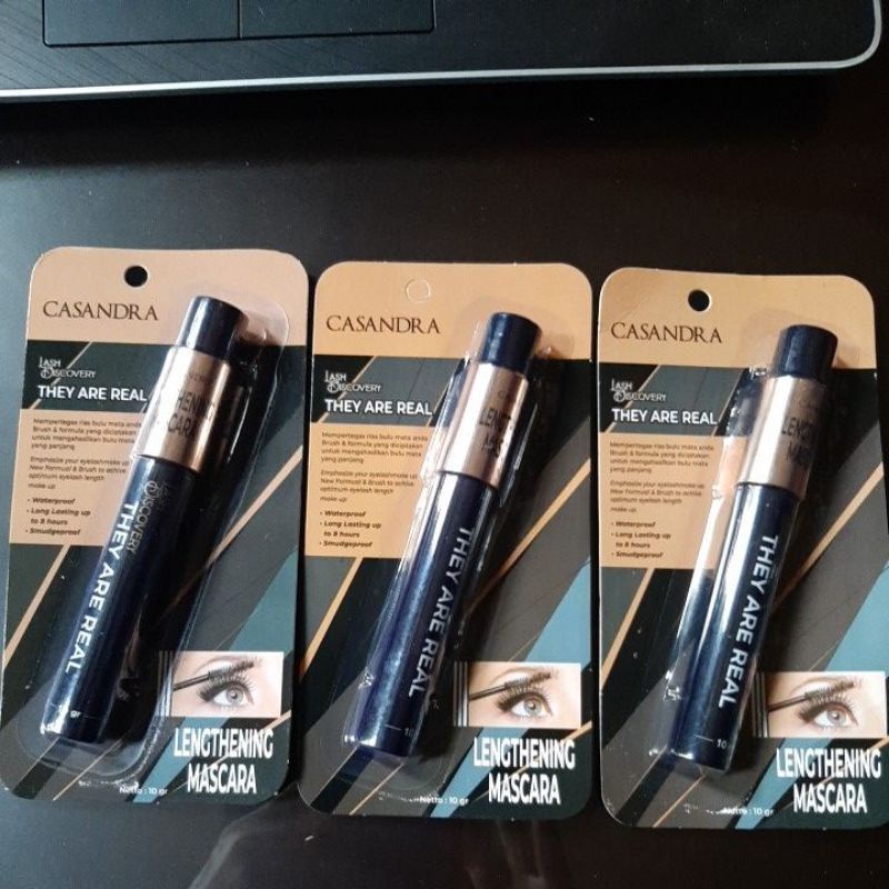 CASANDRA MASCARA LENGTHENING WATERPROOF BPOM ORIGINL