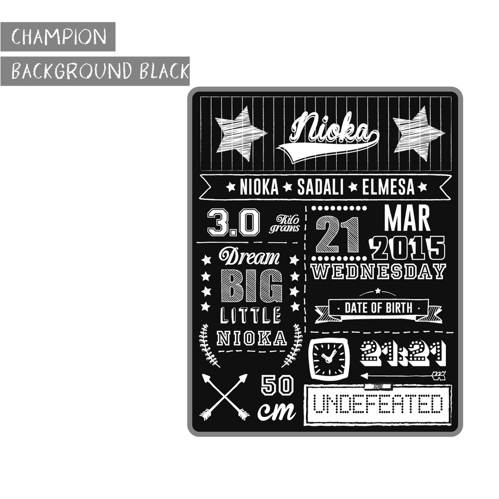 Maison Elmesa Baby Blanket Champion Series