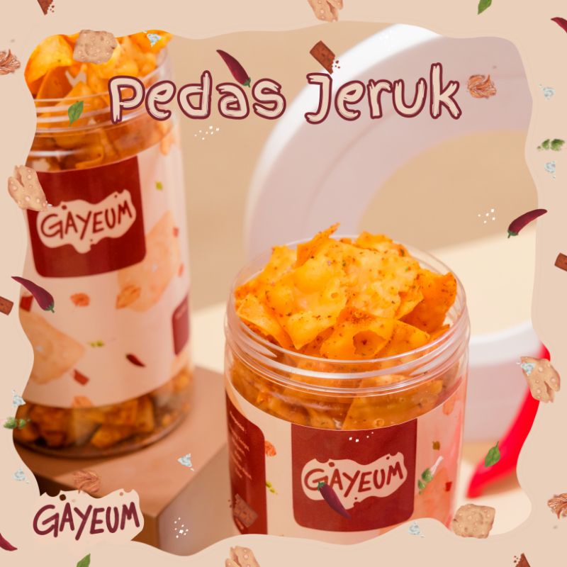 

Gayeum Keripik Pangsit (Pedas Jeruk) 250gr