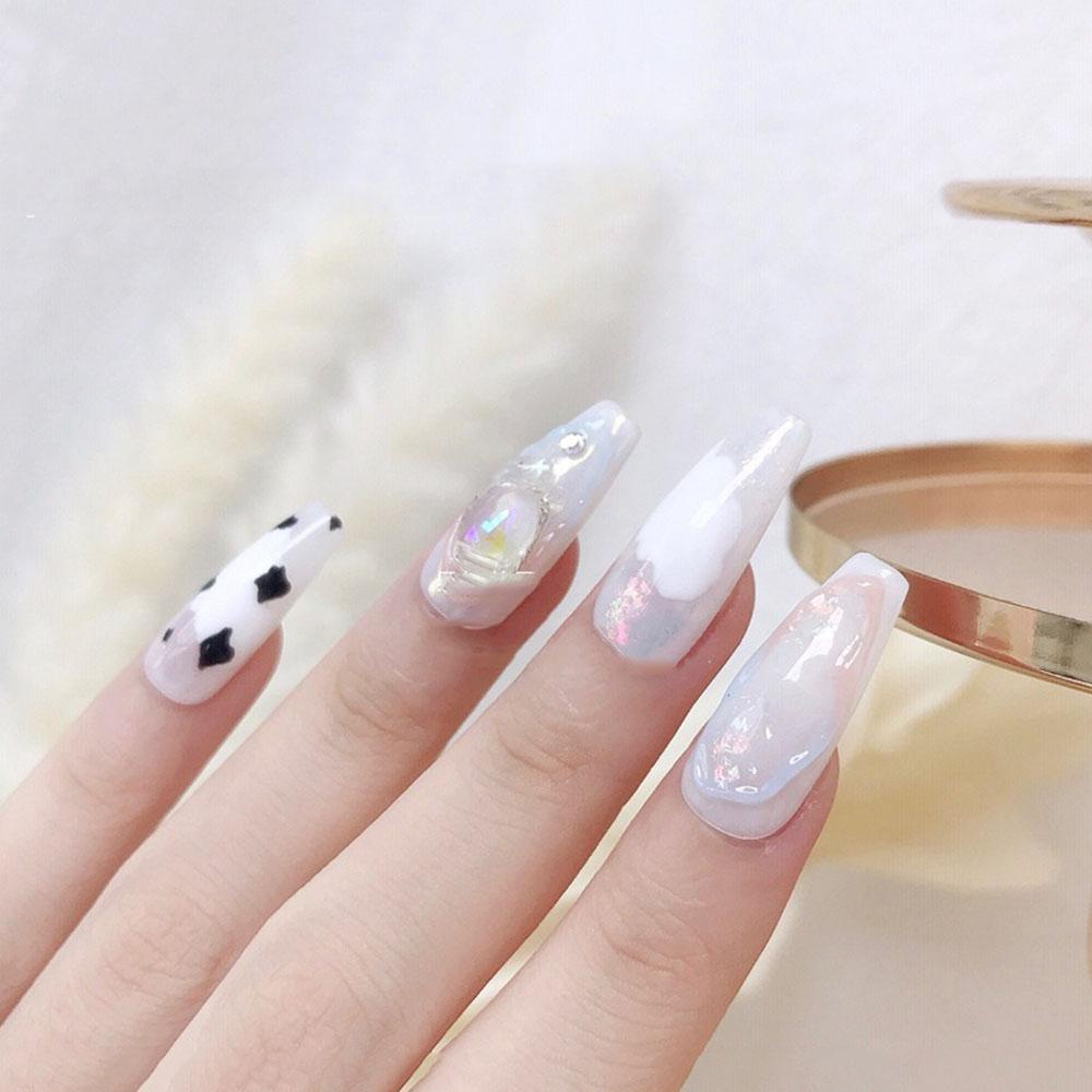 AUGUSTINA Agustina Aurora Batu Kristal Glitter Symphony Tidak Teratur Permata DIY Nail Art Ornamen