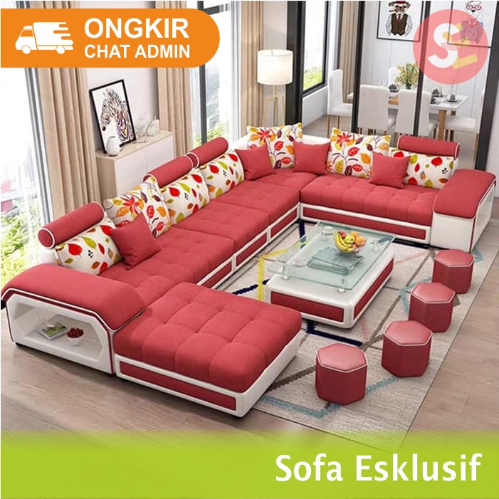 SOFA MINIMALIS RUANG TAMU | SOFA U MODERN | SOFA U MEWAH | SOFA U MINIMALIS