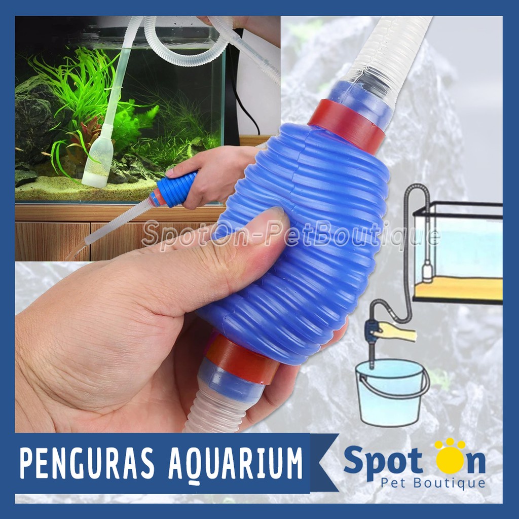 Penguras Aquarium Cleaner Pump Semi Otomatis | Penyedot Kuras Air Pembersih Akuarium Sipon Ikan